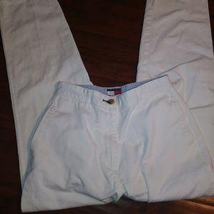 Tommy Hilfiger High Waisted White Khaki Pants Sz 6